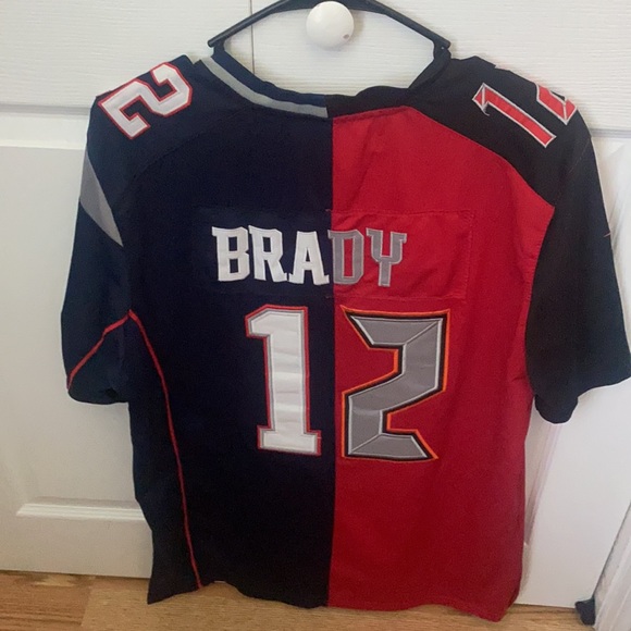 Shirts Tom Brady Half Buccaneers Half Patriots Jersey Poshmark